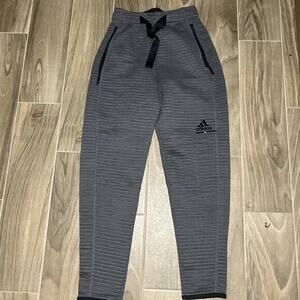 Adidas Z.N.E COLD.RDY Womens Sweat Pants‎ Size 2XS Gray Black Buckle Warm FS2437